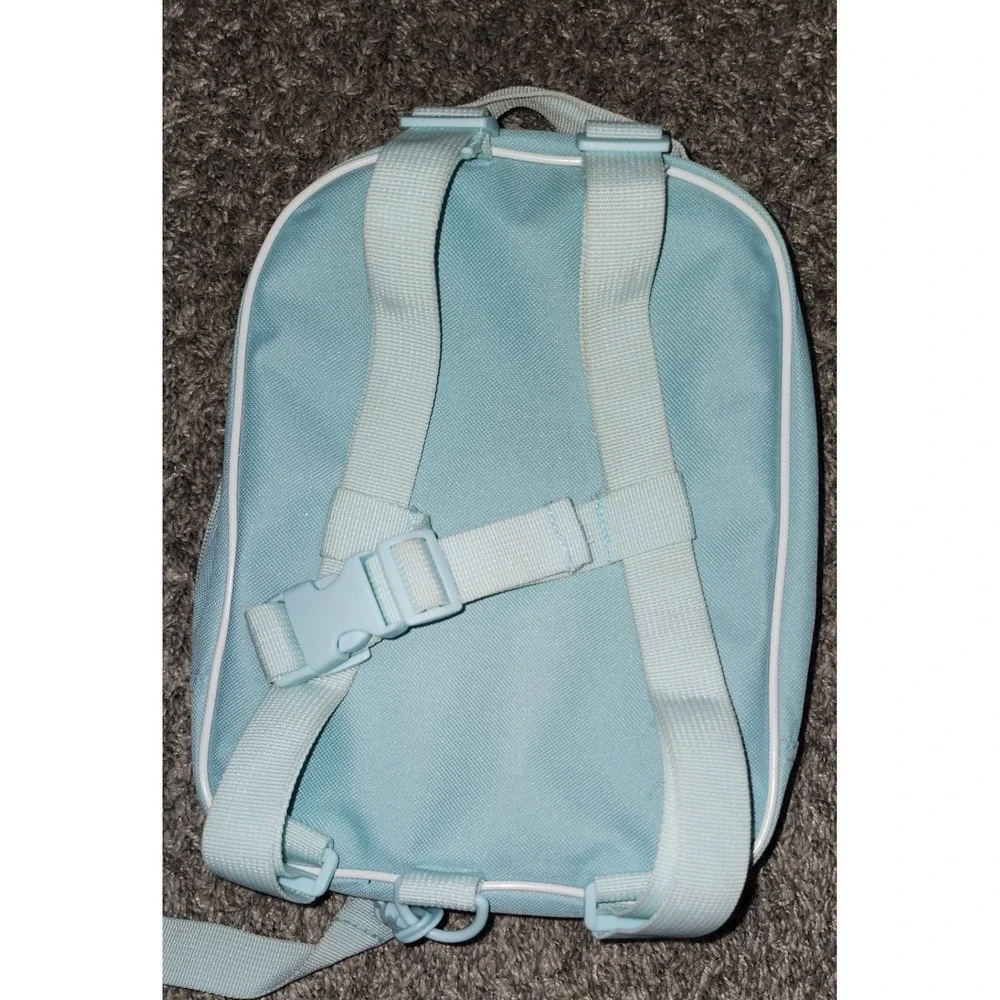 Disney Lilo and Stitch Iridescent Mini Backpack Light Blue Kids Bag‎ 3D Graphic